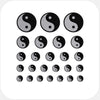 spacegray "YinYang" reusable privacy sticker set CamTag