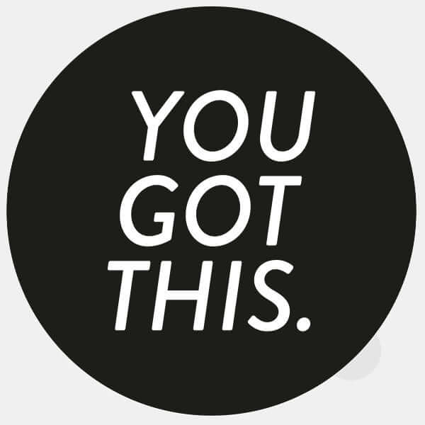 black You Got This reusable macbook sticker tabtag