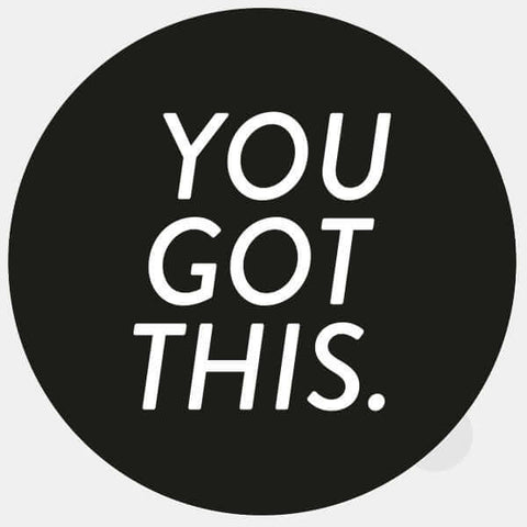typographic "YouGotThis" reusable macbook sticker tabtag