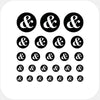 dark "ampersand" reusable privacy sticker set CamTag