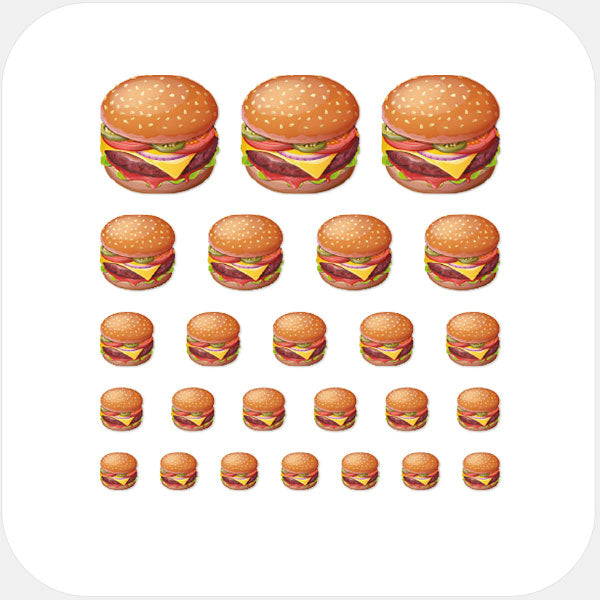 reusable webcam privacy sticker set with multiple sizes for laptops tablets and smartphones ultra-thin Burger CamTag