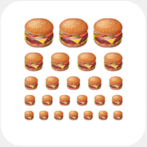 reusable webcam privacy sticker set with multiple sizes for laptops tablets and smartphones ultra-thin Burger CamTag