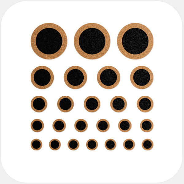 Copper Ring Reusable Webcam Cover set with multiple sizes for phones laptops tablets and desktops | CamTag
