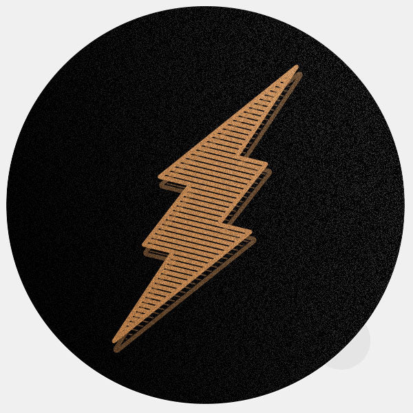 copper "Flash" reusable macbook sticker tabtag