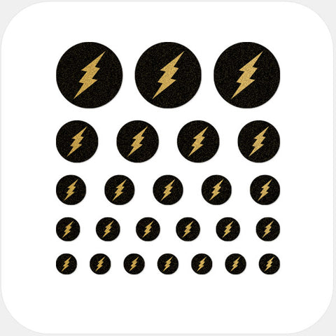 golden "Flash" reusable privacy sticker set CamTag