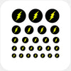neon yellow "Flash" reusable privacy sticker set CamTag