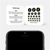 neon yellow "Flash" reusable privacy sticker CamTag on phone