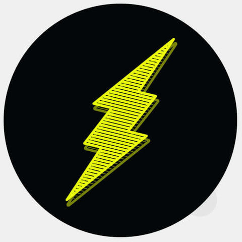 neon yellow "Flash" reusable macbook sticker tabtag