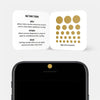 "golden" reusable privacy sticker CamTag on phone
