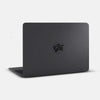 spaceblack "gut" reusable macbook sticker tabtag on a laptop