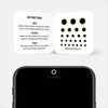 luminescent day "hexagon" reusable privacy sticker CamTag on phone