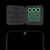 luminescent night "hexagon" reusable privacy sticker CamTag on phone