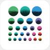 colorful "landscape Set" reusable privacy sticker set CamTag