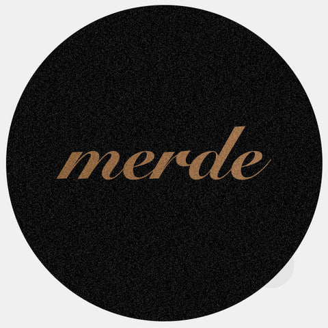 copper "merde" reusable macbook sticker tabtag