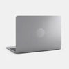 spacegray "monochrome" reusable macbook sticker tabtag on a laptop