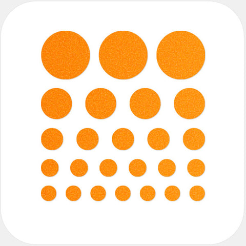 "neon orange" reusable privacy sticker set CamTag