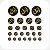 golden "om" reusable privacy sticker set CamTag