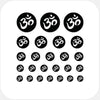 dark "om" reusable privacy sticker set CamTag