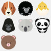 "animals pack" reusable macbook sticker tabtag