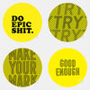 "inspirational pack" reusable macbook sticker tabtag