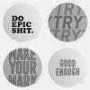 "inspirational silver pack" reusable macbook sticker tabtag
