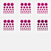 neon pink "patterns pack" reusable privacy sticker set CamTag