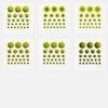 neon yellow "patterns pack" reusable privacy sticker set CamTag