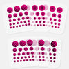 neon pink stacked "patterns pack" reusable privacy sticker set CamTag