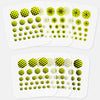 neon yellow stacked "patterns pack" reusable privacy sticker set CamTag