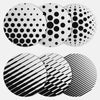 silver stacked "patterns pack" reusable macbook sticker tabtag