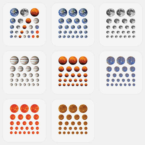 "planet pack" reusable privacy sticker set CamTag