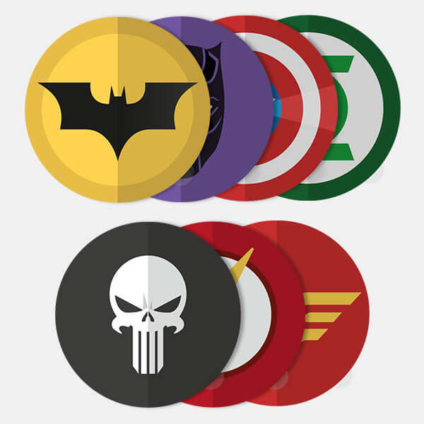 stacked superhero pack reusable macbook sticker tabtag