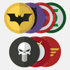 stacked "superhero pack" reusable macbook sticker tabtag