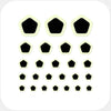 luminescent day "pentagon" reusable privacy sticker set CamTag