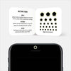 luminescent day "pentagon" reusable privacy sticker CamTag on phone