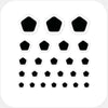 dark "pentagon" reusable privacy sticker set CamTag
