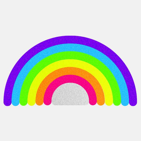 neon rainbow reusable macbook sticker tabtag