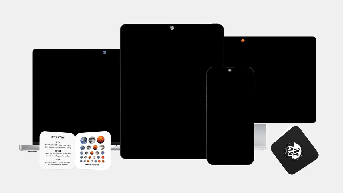 Reusable webcam cover stickers video preview