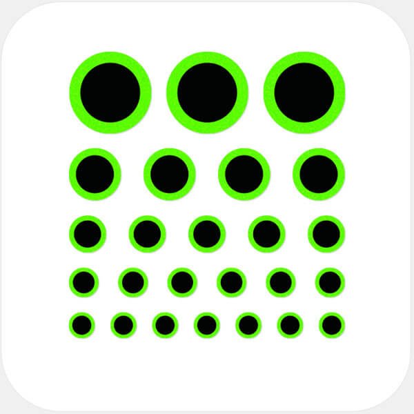 webcam privacy sticker sheet with 25 reusable multi-size covers for phones laptops tablets and desktops – neon green Ring CamTag
