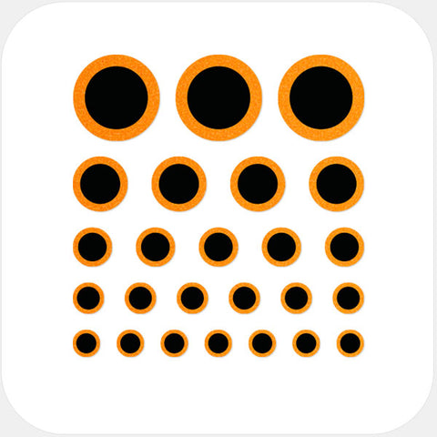 neon orange "ring" reusable privacy sticker set CamTag