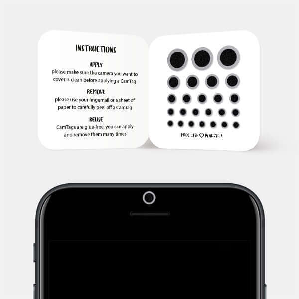 camera cover for smartphone selfie lens — spacegray Ring CamTag