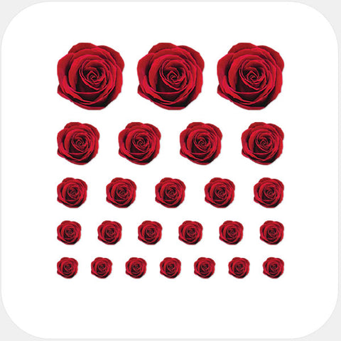 red roses reusable privacy sticker set CamTag