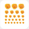 yellow roses reusable privacy sticker set CamTag