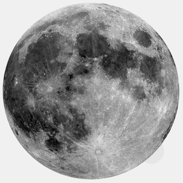 Silver Full Moon Reusable MacBook Sticker | TabTag