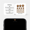 copper "skull" reusable privacy sticker CamTag on phone