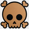 copper "skull" reusable macbook sticker tabtag
