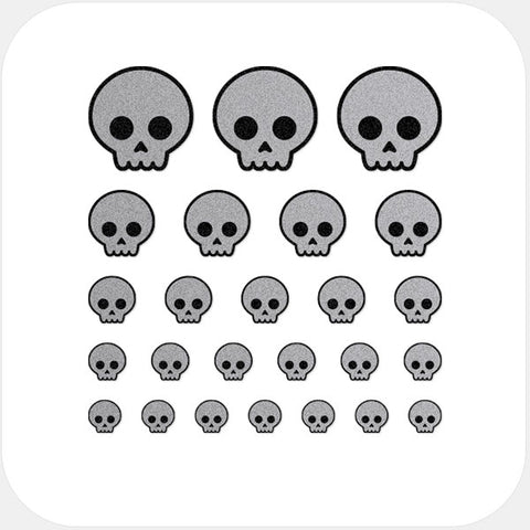 spacegray "skull" reusable privacy sticker set CamTag