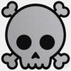spacegray "skull" reusable macbook sticker tabtag