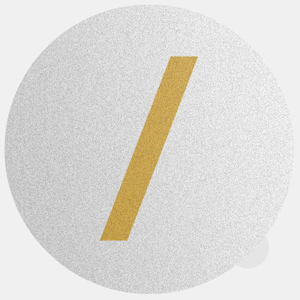 golden on silver "slash" reusable macbook sticker tabtag