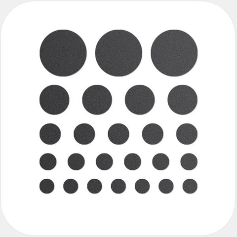 "spaceblack" reusable privacy sticker set CamTag